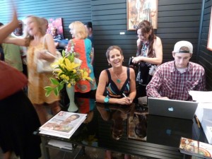 Betsy, Sheila, Sebastian and Crowd