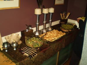 Blooming Broccoli Dip, Mini Puff Pastry Cups, & Curried Cous-Cous
