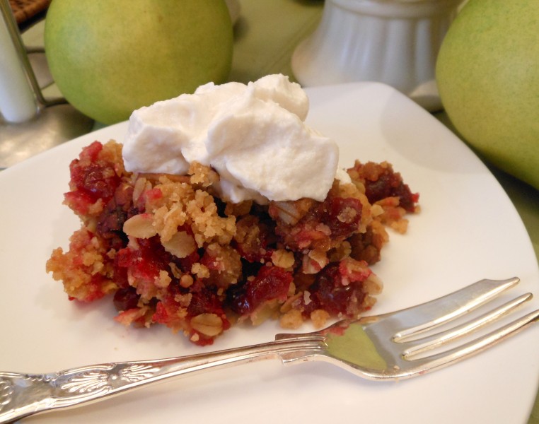 Cranberry Crunch with Blooming Platter Whipped Cream