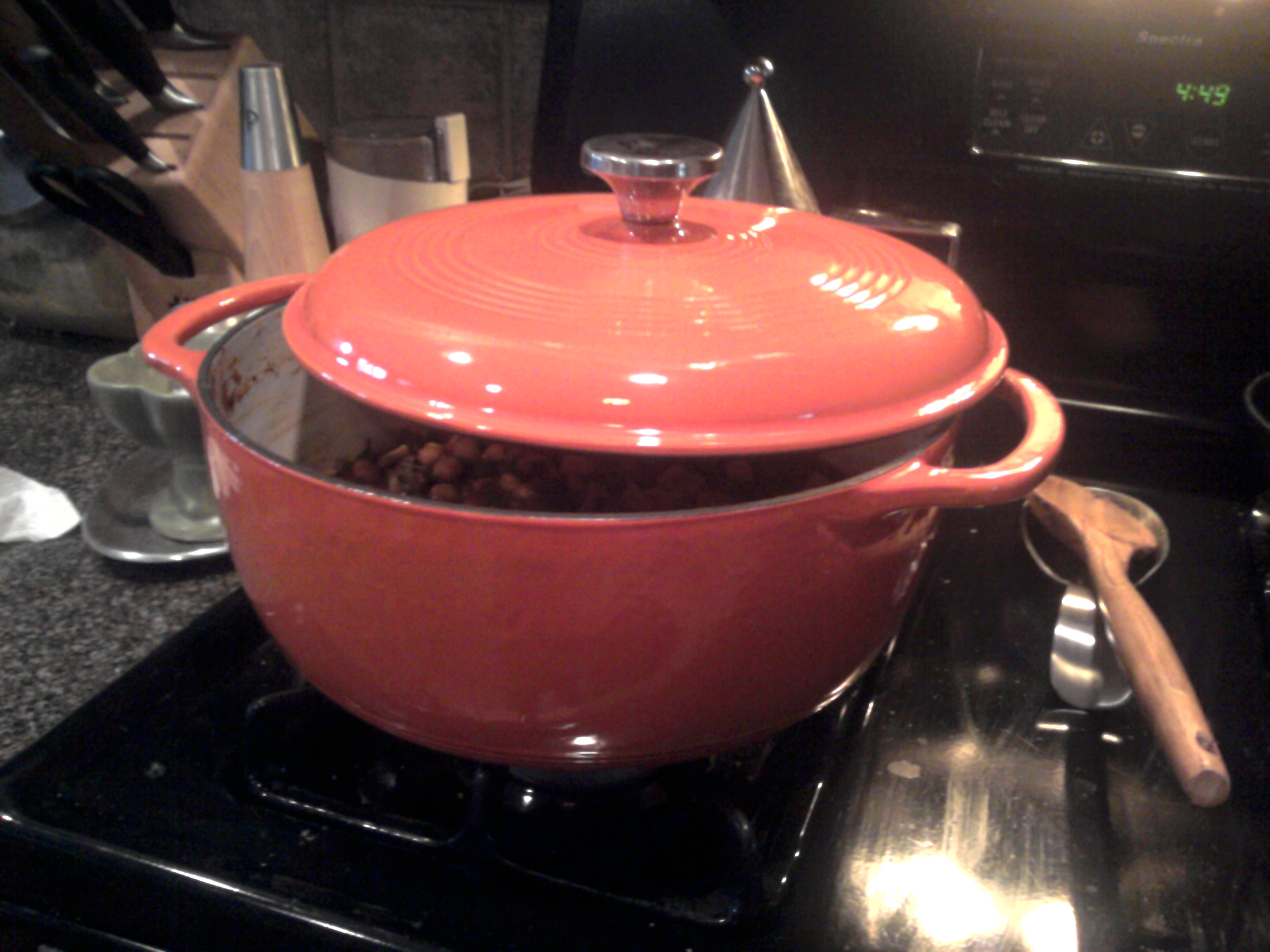 Enameled Cast Iron Soup Pot with Lid, Small Pumpkin, Dutch Oven