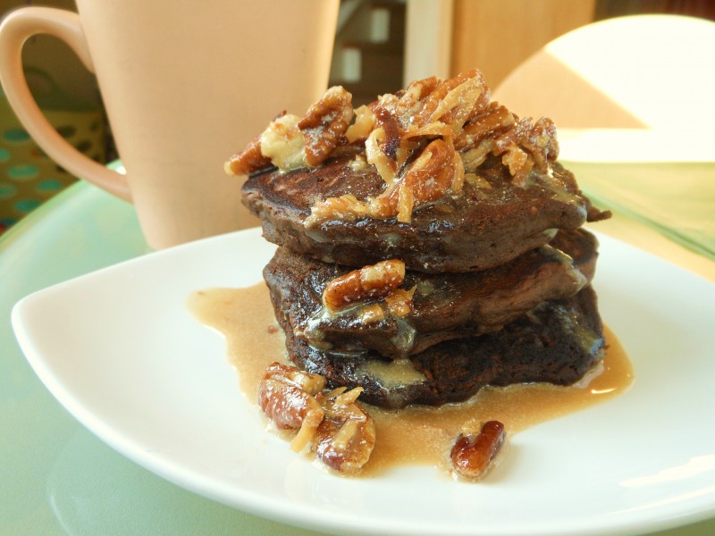 German Chocolate Pancakes