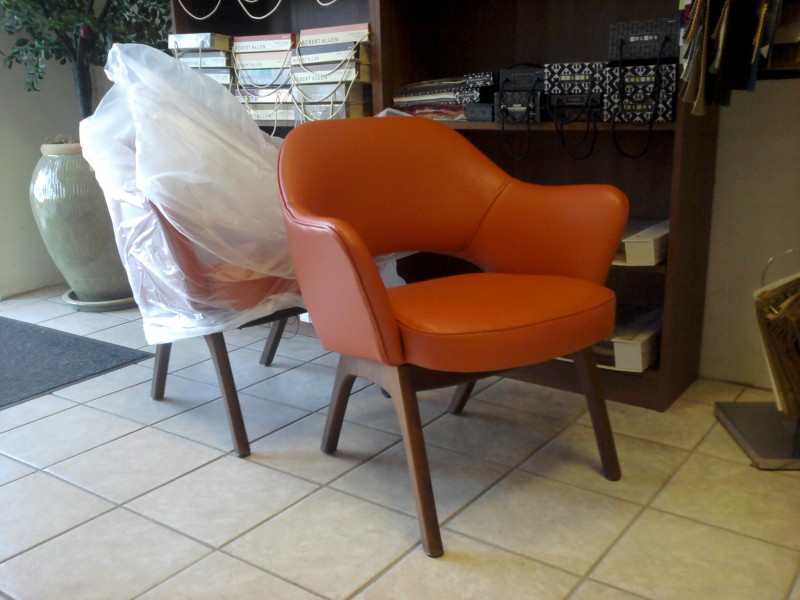 Saarinen Arm Chairs Reupholstered--Mid-Century Modern Makeover