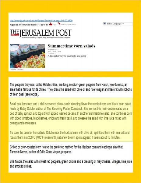 Jerusalem Post--Corn Article