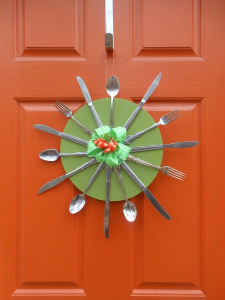 Starburst Silverware Wreath