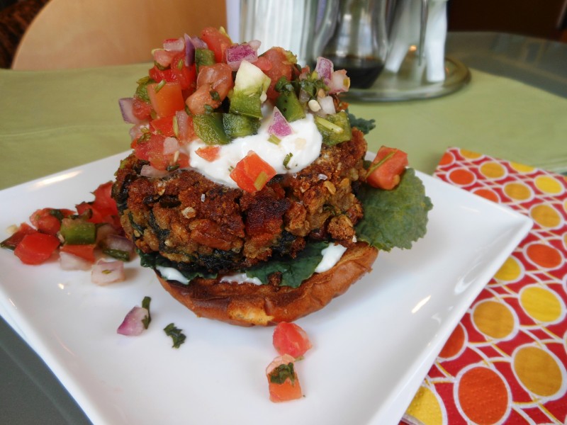 Refried Bean Burger--A Mexican Restaurant Redo