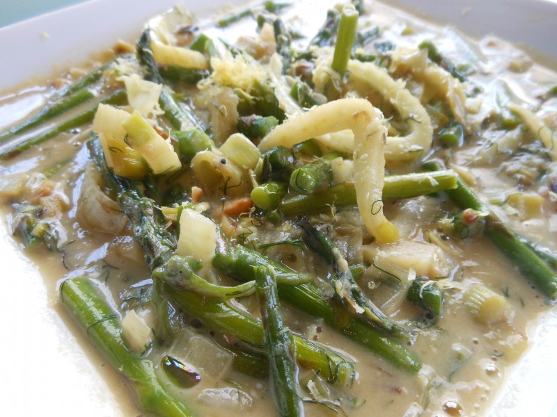 Asparagus, Leek and Fennel Spring Stew