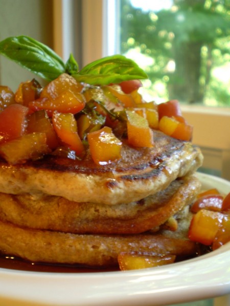 Peach pancakes