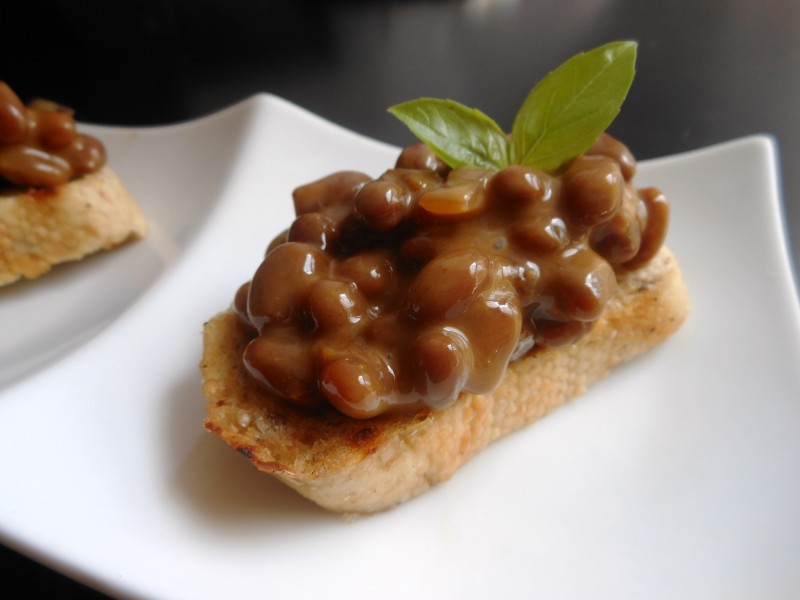 Baked Bean Crostini