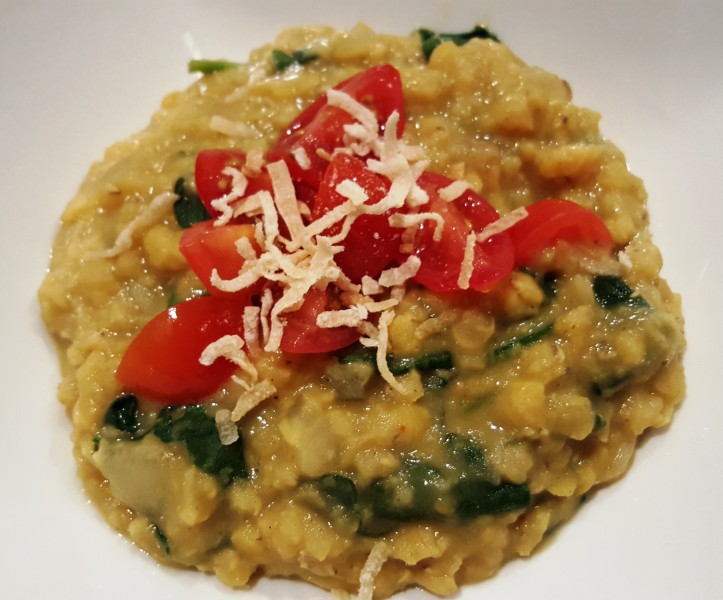 Coconut Dal with Spinach