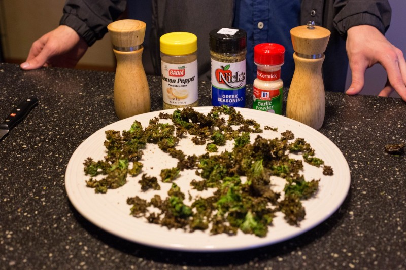 Krispy Kale and seasonings