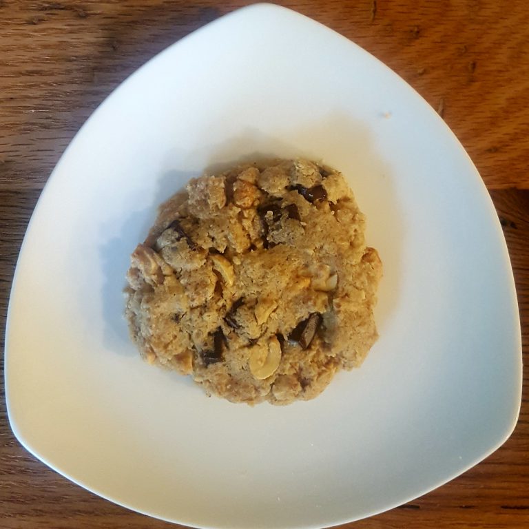 Single Vegan Microwave Peanut ButterChocolate Chip Cookie Vegan