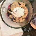 Levender Blues aka Lavender-Blueberry Muffin-in-a-Cup for 1 (vegan, gf, added sugar-free)