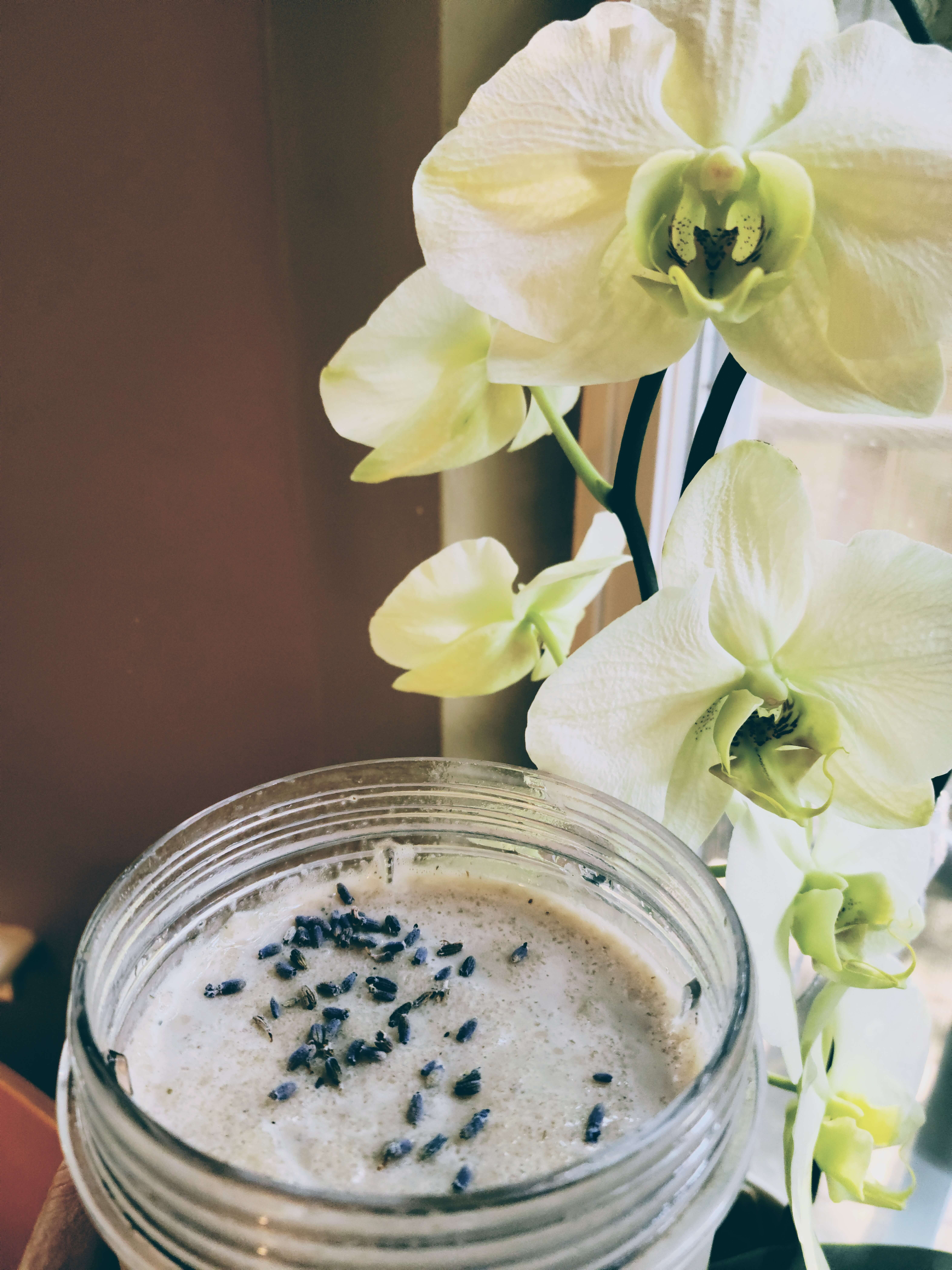 Espresso Banana- Lavender Smoothie (vegan/plant-based)