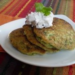 Vegan Creamed Corn and Spinach Cakes