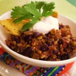 Vegan Spicy Spiked Skillet Chili