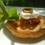 Vegan Silver Dollar Peanut Butter, Oatmeal, and Jelly Pancakes