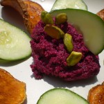 Vegan Beet Muhummara from The Blooming Platter Cookbook was on My July 4 Menu
