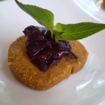 Vegan Smoky “Cheddar” Shortbread Crackers with Asian-Scented Tomato-Blackberry Marmalade