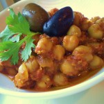 Vegan Spicy Chickpeas Romesco a la Ubuntu Restaurant