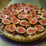 Vegan Brie, Homemade Chutney, and Fresh Fig Tart