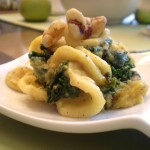 Vegan Orecchiette with Kale and Roasted Acorn Squash in a Creamy Sauce