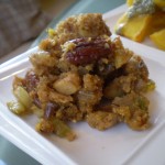 Our Blooming Thanksgiving Platter–Second Up: Vegan Apple-Roasted Pecan-Sage Stuffing