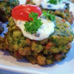 One Green Planet features Blooming Platter Cookbook Recipe: Vegan Black Eyed Pea Cakes with Sundried Tomato Tartar Sauce