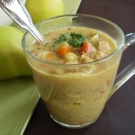 Not Your Mama’s Vegan Chicken Noodle Soup with Orange-Scented Kale and Pepita Pesto