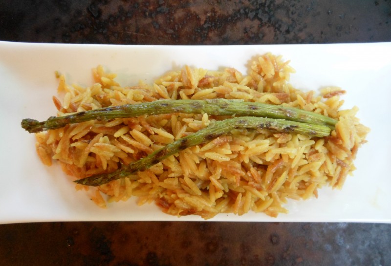 Toasted Orzo Risotto