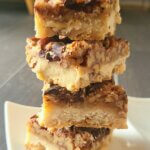 Bourbon Pecan Pie Chocolate Chip Shortbread Bars (vegan with gluten-free option)
