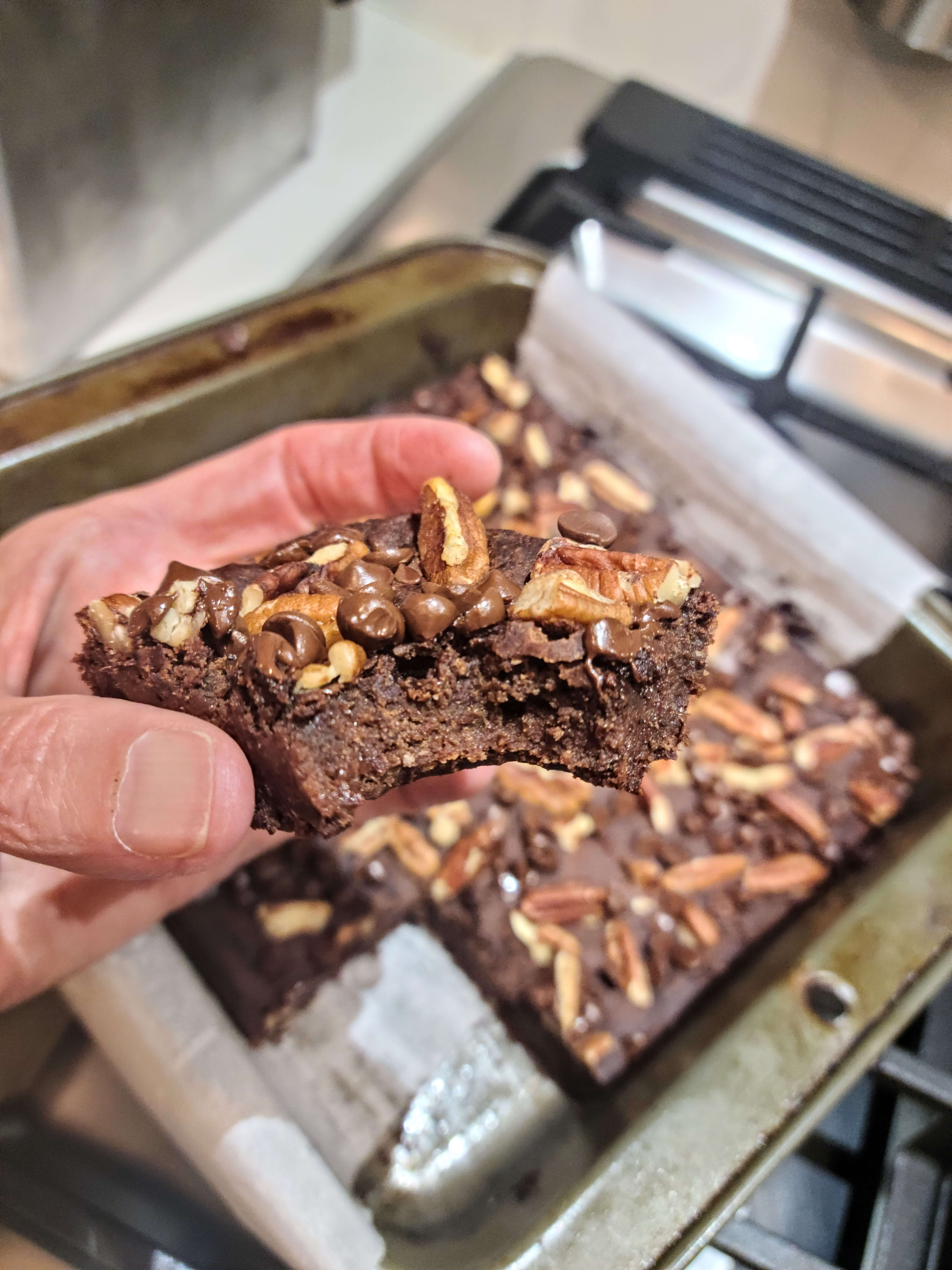 Ridiculously Rich Red Bean Brownies (vegan/plant-based & gf)