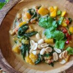 West  African Peanut Stew with Butternut Squash, Chickpeas, & Spinach (vegan & plant-based)