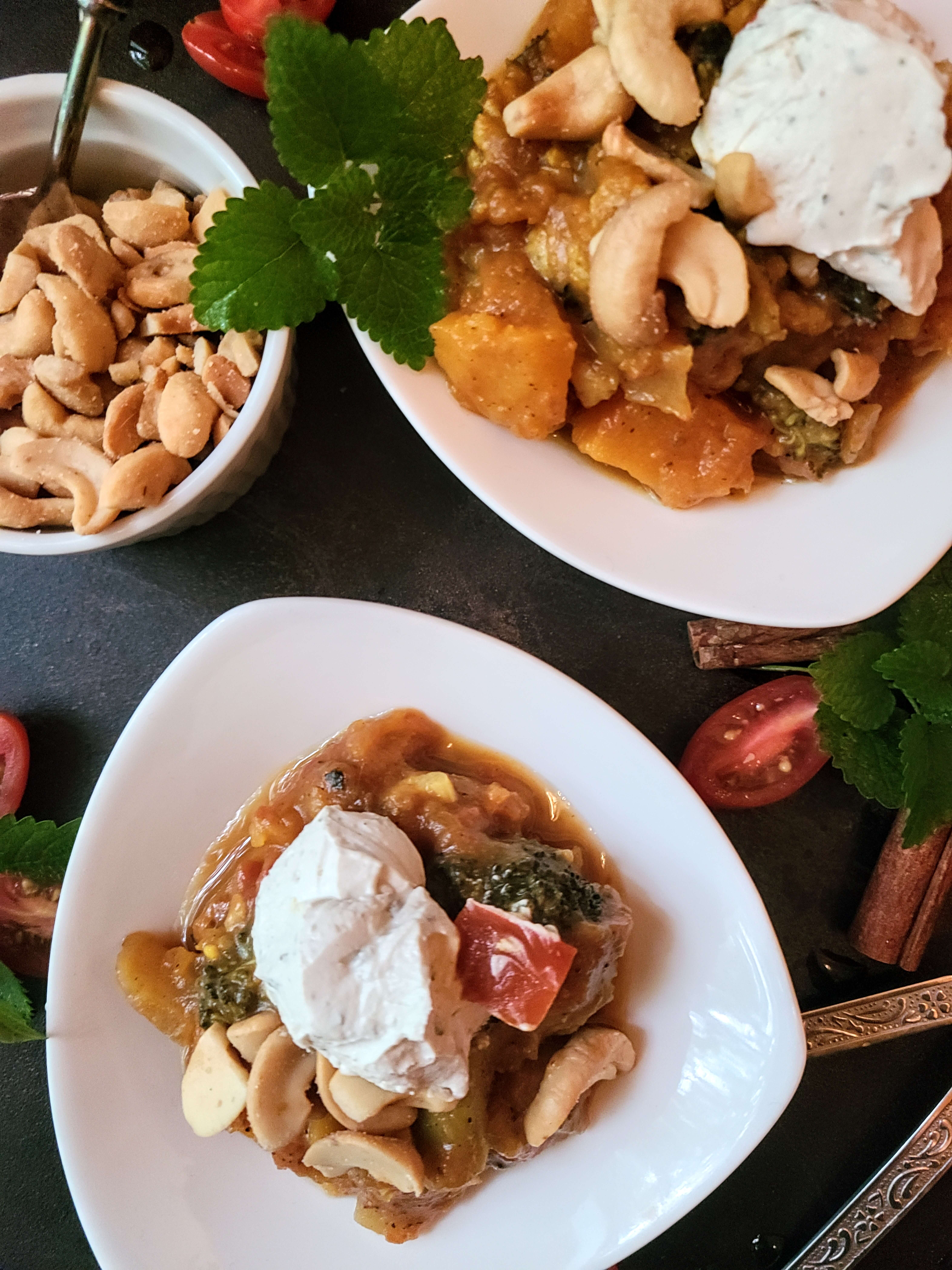 Golden Middle-Eastern Inspired Butternut Squash Stew (vegan & plant-based)