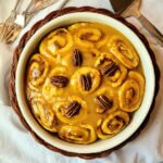 No-Yeast Pumpkin Spice Cinnamon Rolls (vegan & plant-based)