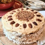 Best Carrot Cake with Orange-Scented Bourbon-Brown Sugar Cream Cheese Frosting (vegan/plant-based)