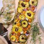 Summer Savory Vegetable Tart with Press-In Crust (vegan/plant-based/gluten-free)